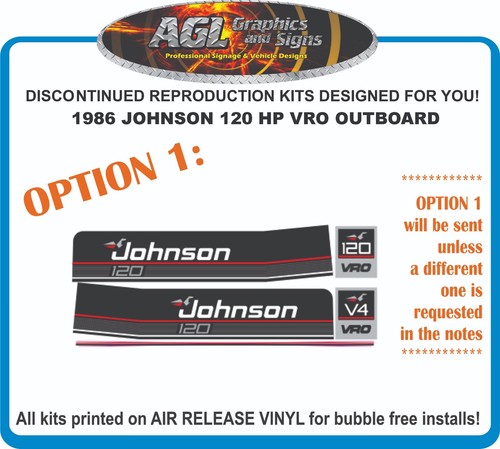 Reproduction outboard decal - outboard,