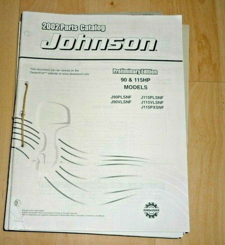 Catalogo ricambi johnson 2002 - ricambi,