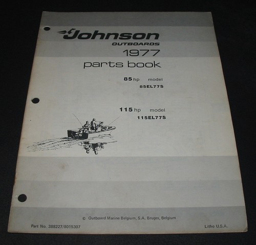 Parts book johnson outboards - parts,